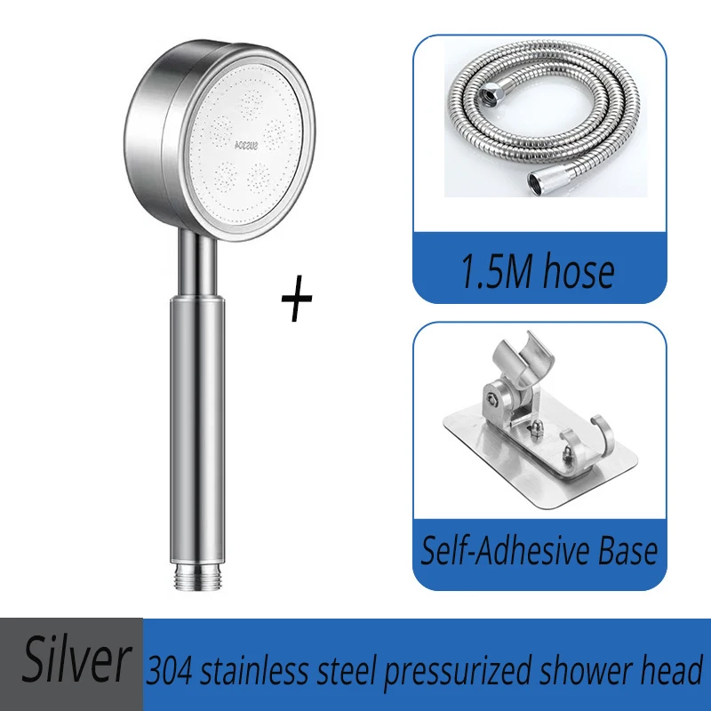 

Насадка для душа из нержавеющей стали, насадка для душа высокого давления, настенная, с защитой от падения, водосберегающая, «тропический ду...