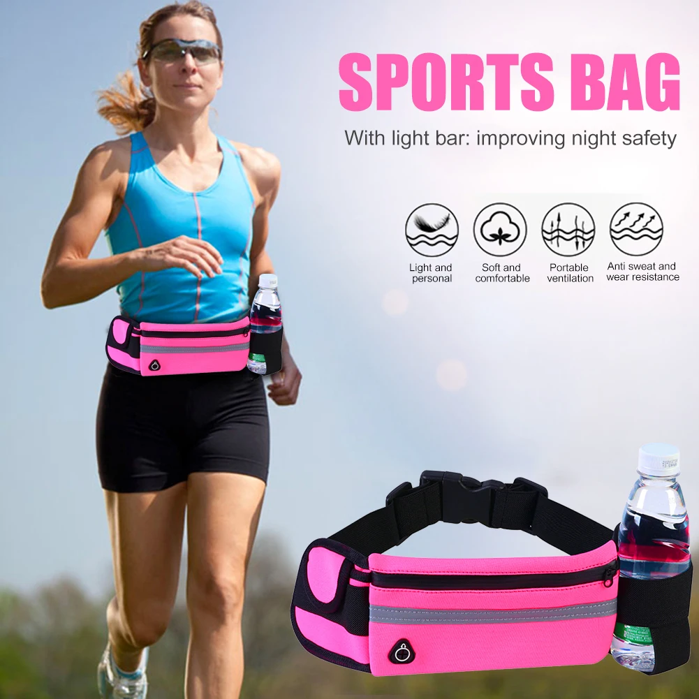 

Waist Bag Running Bag Sports Portable Gym Bag Hold Water Cycling Phone Case Waterproof Women Running Belt