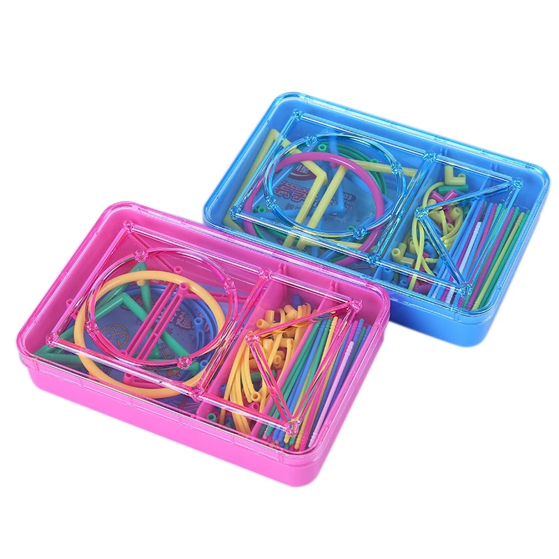 

FBIL-DIY 3D Geometric Model Kid Math Educational Toy Imagination Training Assistant Mathematical Learning Toy for Kids