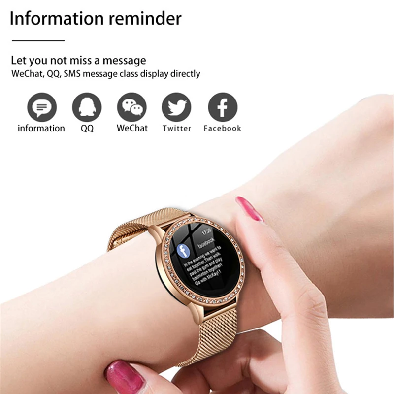 

New Smart Watch Women Men Heart Rate Blood Pressure Sport Multi-function Watch fitness tracker Fashion smartwatch+Box