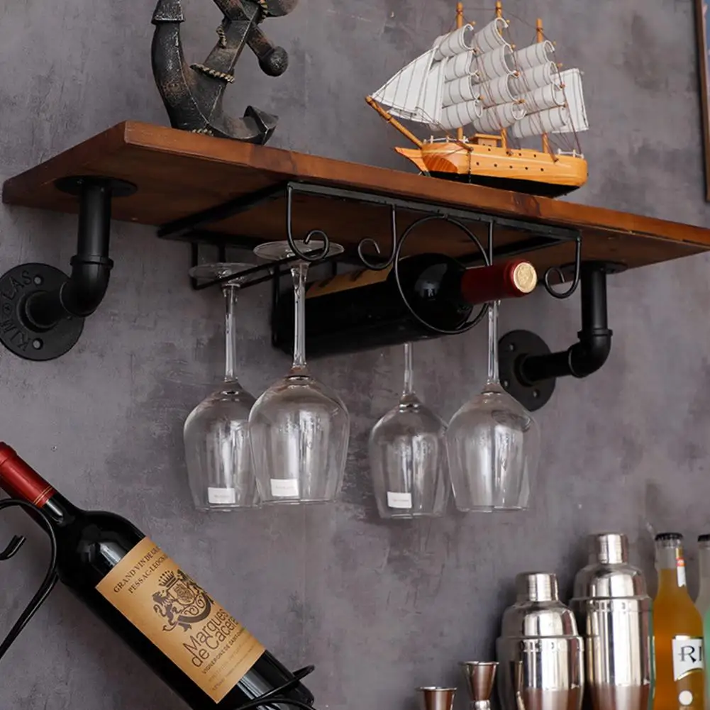 Железный винный стеклянный подвесной держатель бокал для хранения рюмок