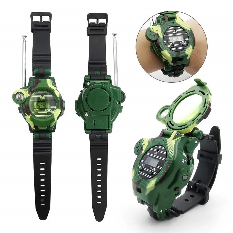 Детские часы детские образовательные игрушки 2 шт рация 7 в 1 радио игрушка