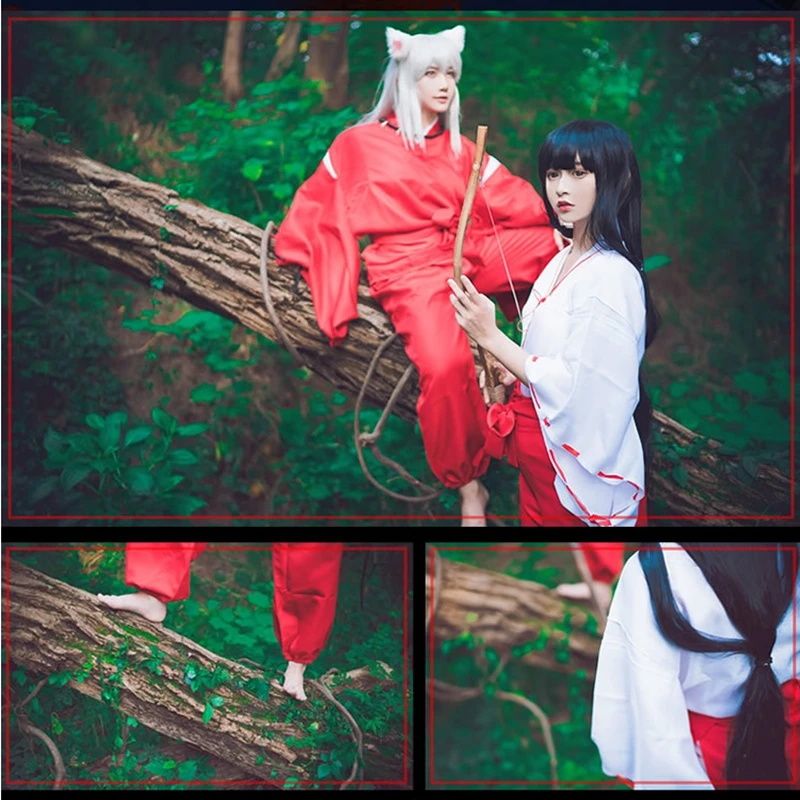 

Новое кимоно Inuyasha Kikyo, костюм для косплея, полный комплект, сделанный на заказ, для Хэллоуина, карнавала, аниме, косплей костюм
