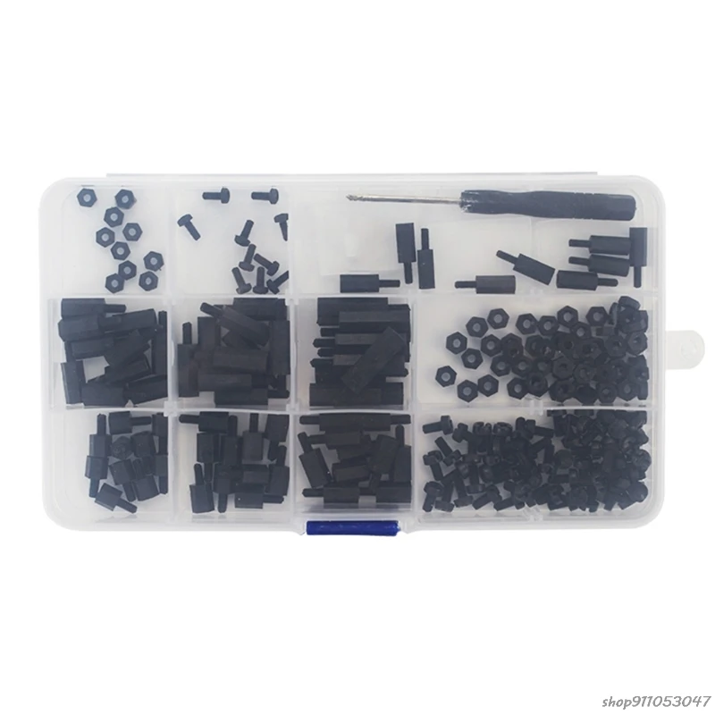 

210pcs M2.5 M3 Nylon Screw Kit DIY Robot Car Electronic Projects Mechanical Accessories Fixing Device for Raspberry Pi Wholesale