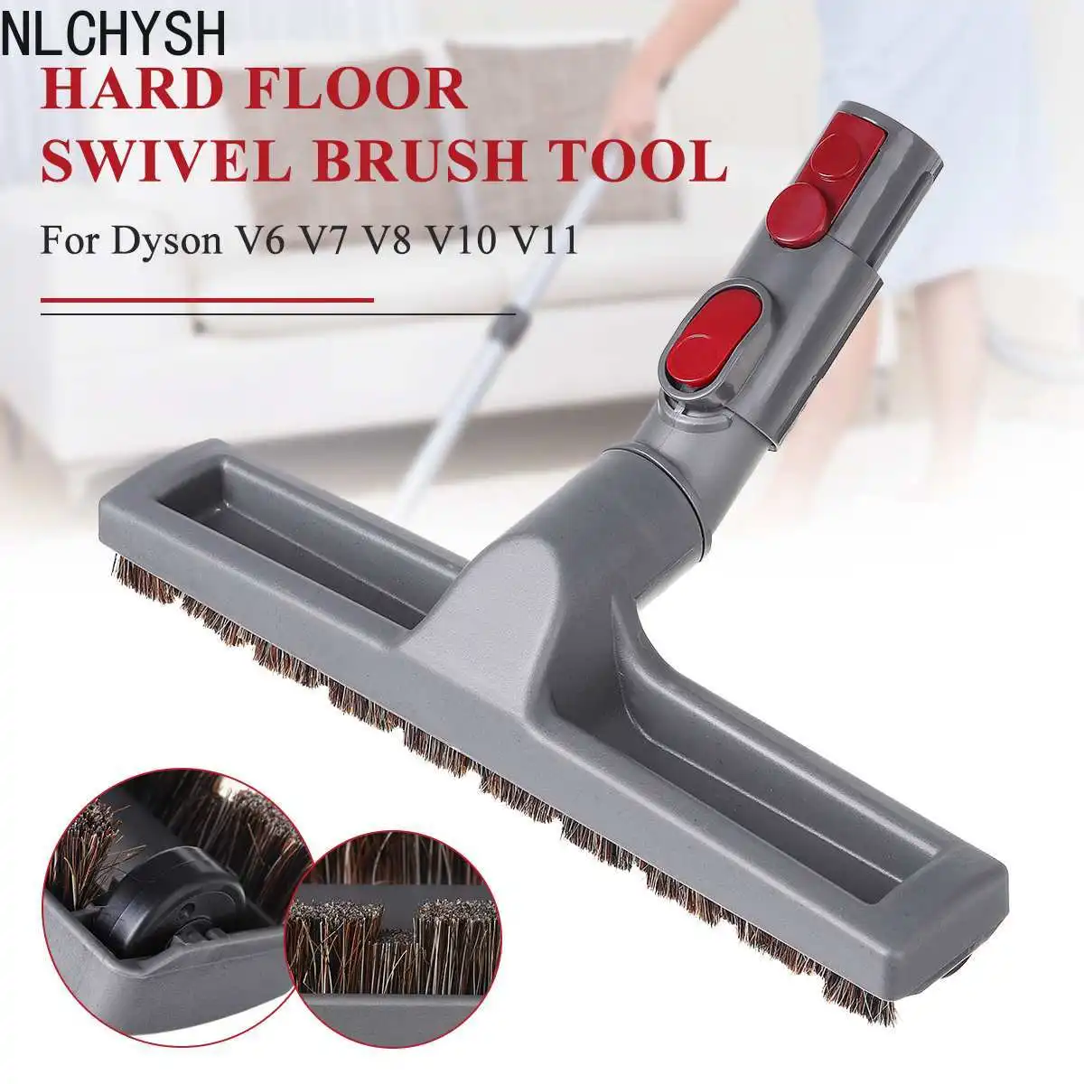

1Pcs Brush Head for Dyson V6 V7 V8 V10 V11 Vacuum Cleaner Floor Carpet Brush Home Vacuum Cleaner Cleaning Tools Accessories