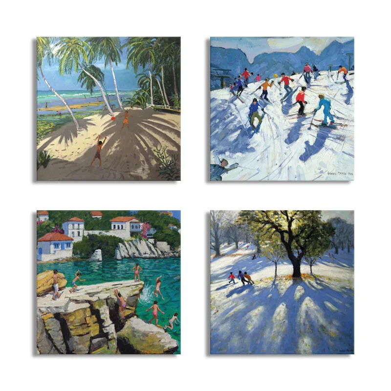 

Classic Oil Palm Trees Clovelly BeachBarbados Canvas Art Print Painting Modern Wall Picture Home Bedroom Decorative Posters