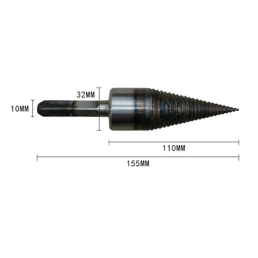 

Firewood Splitter Machine Drill Wood Cone Reamer Punch Driver Drill Bit Split Drilling Tools Wood Breaker Tool Firewood Drill