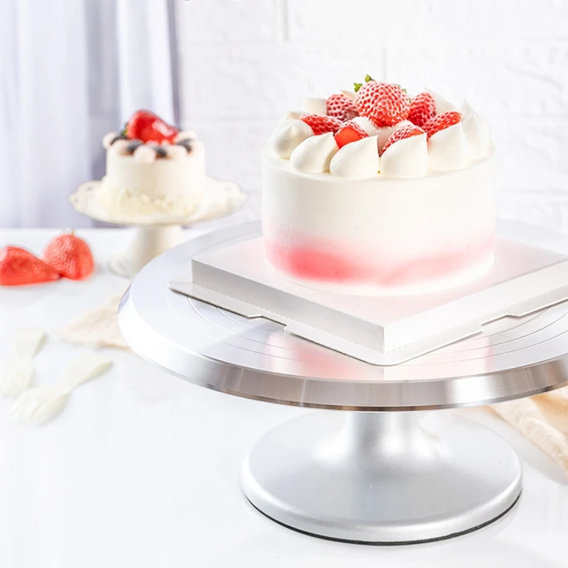 

Cake Stand,Revolving Cake Turntable 12 Inch Rotating Cake Decorating Stand with Angled Icing Spatula,Cake Decorating