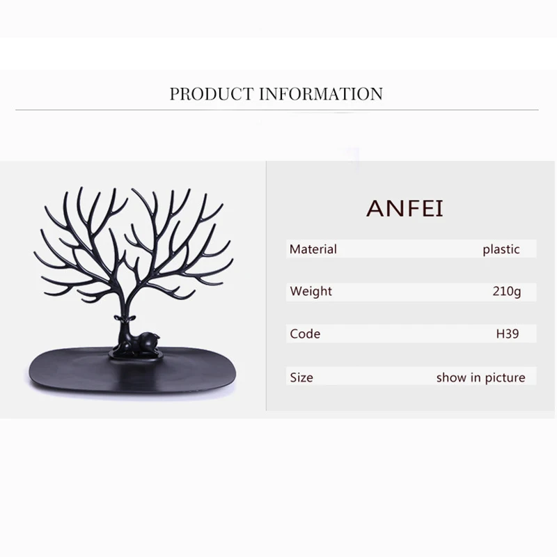 Высокое качество модная витрина для ювелирных изделий с головой оленя серьги