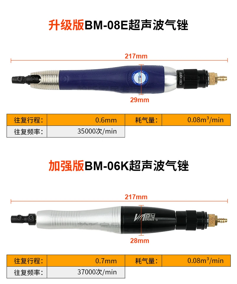 Шлифовальная машина 08E ультразвуковой пневматический напильник с возвратно