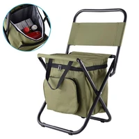 outdoor folding camping fishing chair bag sturdy comfortable economy fishing chair stool portable backpack seat