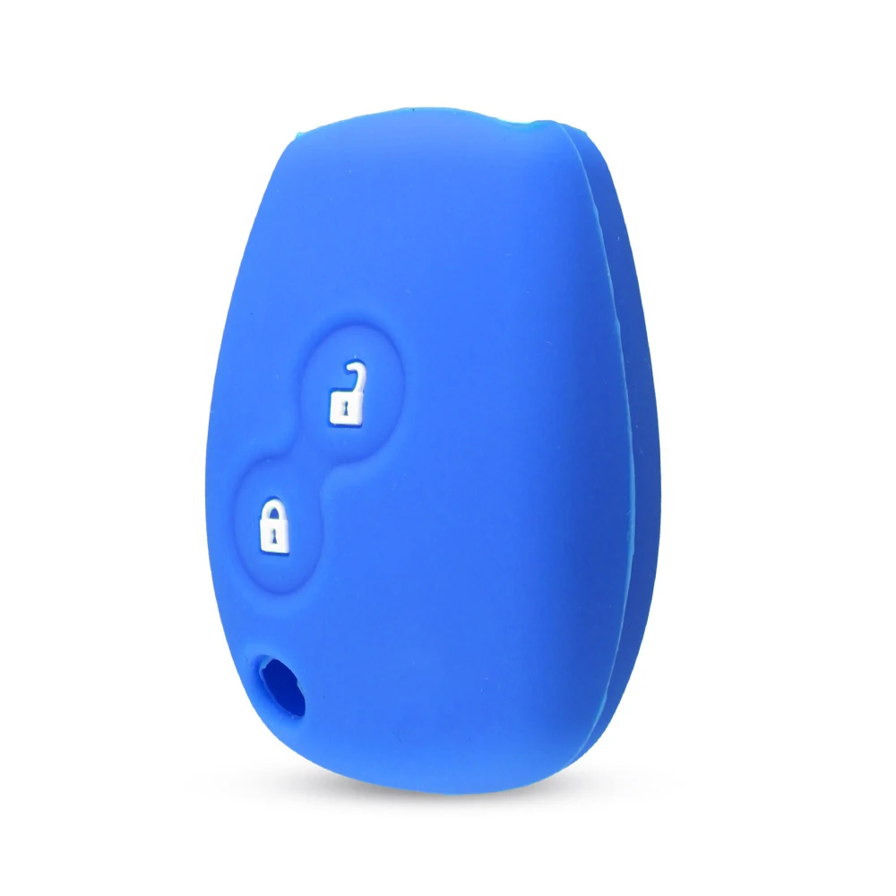 

KEYYOU силиконовый резиновый чехол для ключей, 2 кнопки для Renault Clio Scenic Megane Duster Sandero Captur Twingo Modus, автомобильный дистанционный ключ