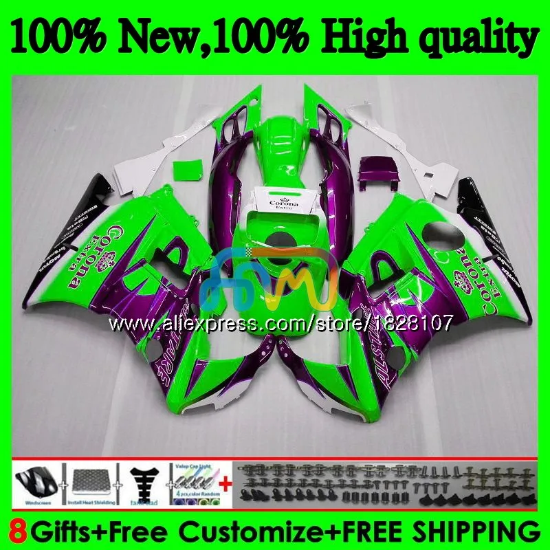 

600CC Fairing For HONDA CBR600F3 CBR 600 Green HOT FS 600F3 600FS 3BS.186 CBR600 F3 91 92 93 94 1991 1992 1993 1994 Kit+Tank