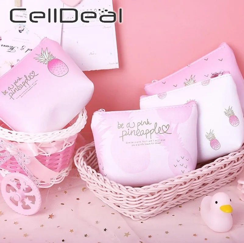 Модный Карманный Кошелек с фруктами несколько ананасов маленький кошелек для