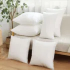 Домашняя Нетканая Подушка с внутренним наполнителем, шерстяная подушка с хлопковой подкладкой, мягкая подушка для дивана, подушка с внутренним наполнителем 45x45 см