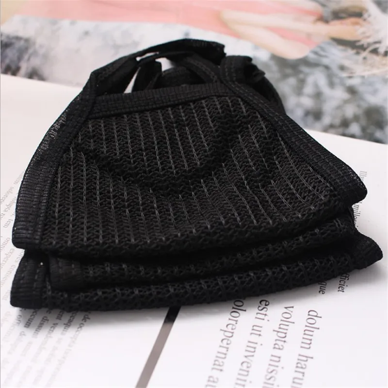 Хлопковая маска унисекс черная Пылезащитная дышащая зимняя 1 шт. | Аксессуары для