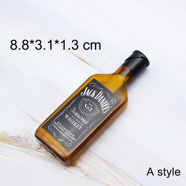 brown wine bottle Зажигалка для винных бутылок, креативный пожарный фонарь Бутановая Зажигалка, газовая многоразовая Зажигалка для сигарет, декоративные украшения для дома - Цвет: brown wine bottle