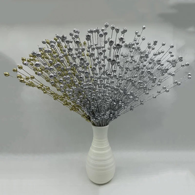 Рождественское украшение фисташки для гостиной золотой порошок ягоды