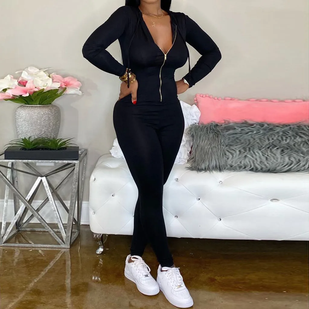 Сексуальный облегающий топ с глубоким v-образным вырезом на молнии + однотонные