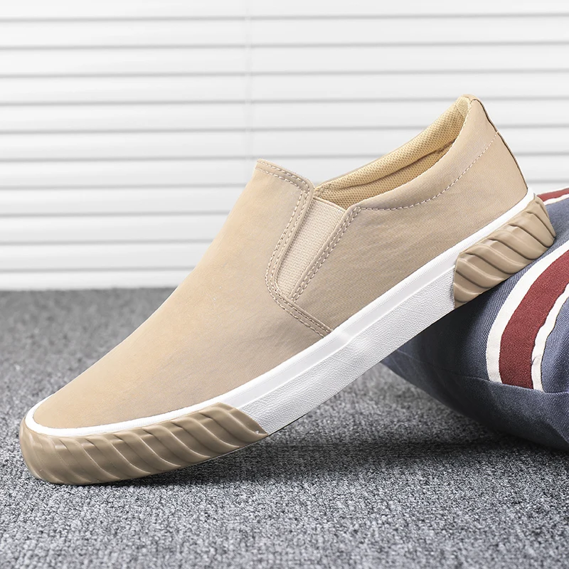 Мужская повседневная обувь классические холщовые Туфли с круглым носком Мужские