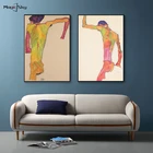 Известная Картина на холсте эскиз фигуры эскиз, постер на стену в скандинавском стиле для украшения гостиной