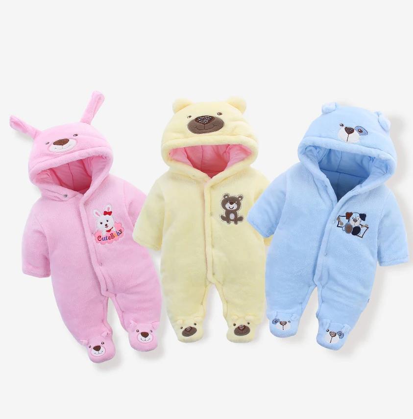 Осенне зимняя одежда из плотного хлопка для малышей детский утепленный