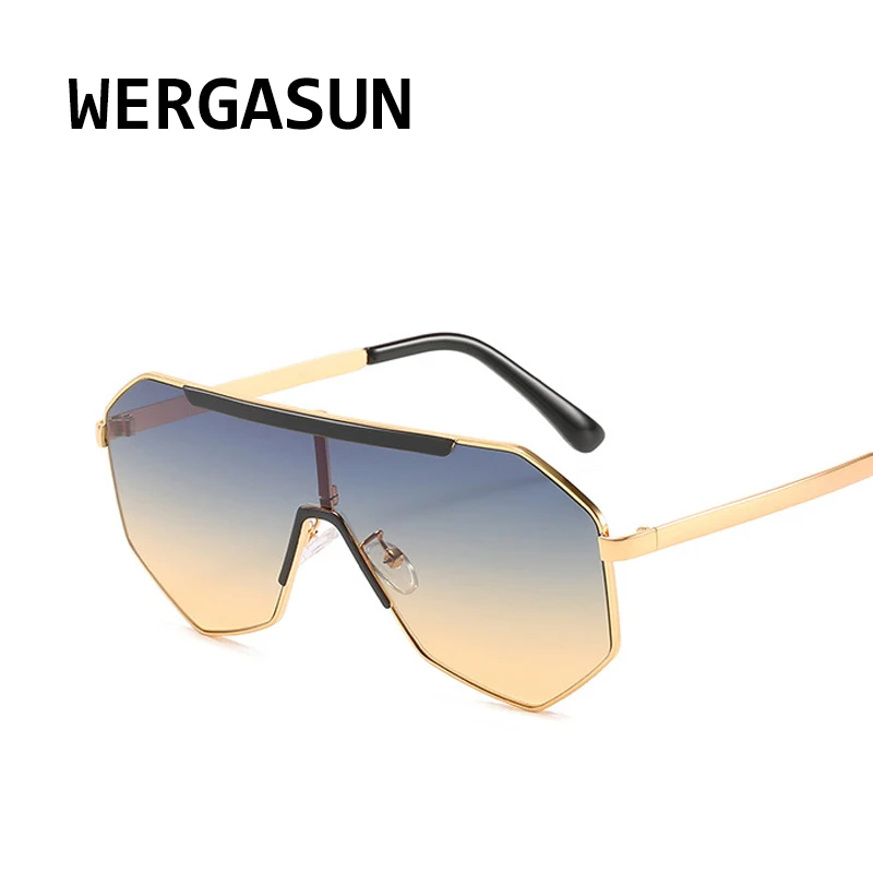 WERGASUN новые модные солнцезащитные очки для женщин Роскошные брендовые большие