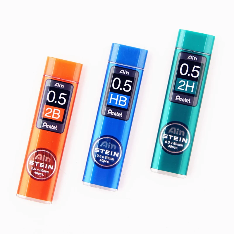 1 трубка Pentel C275 механический карандаш запасные наконечники 0 5 мм Япония HB 2B 2H H B 3B