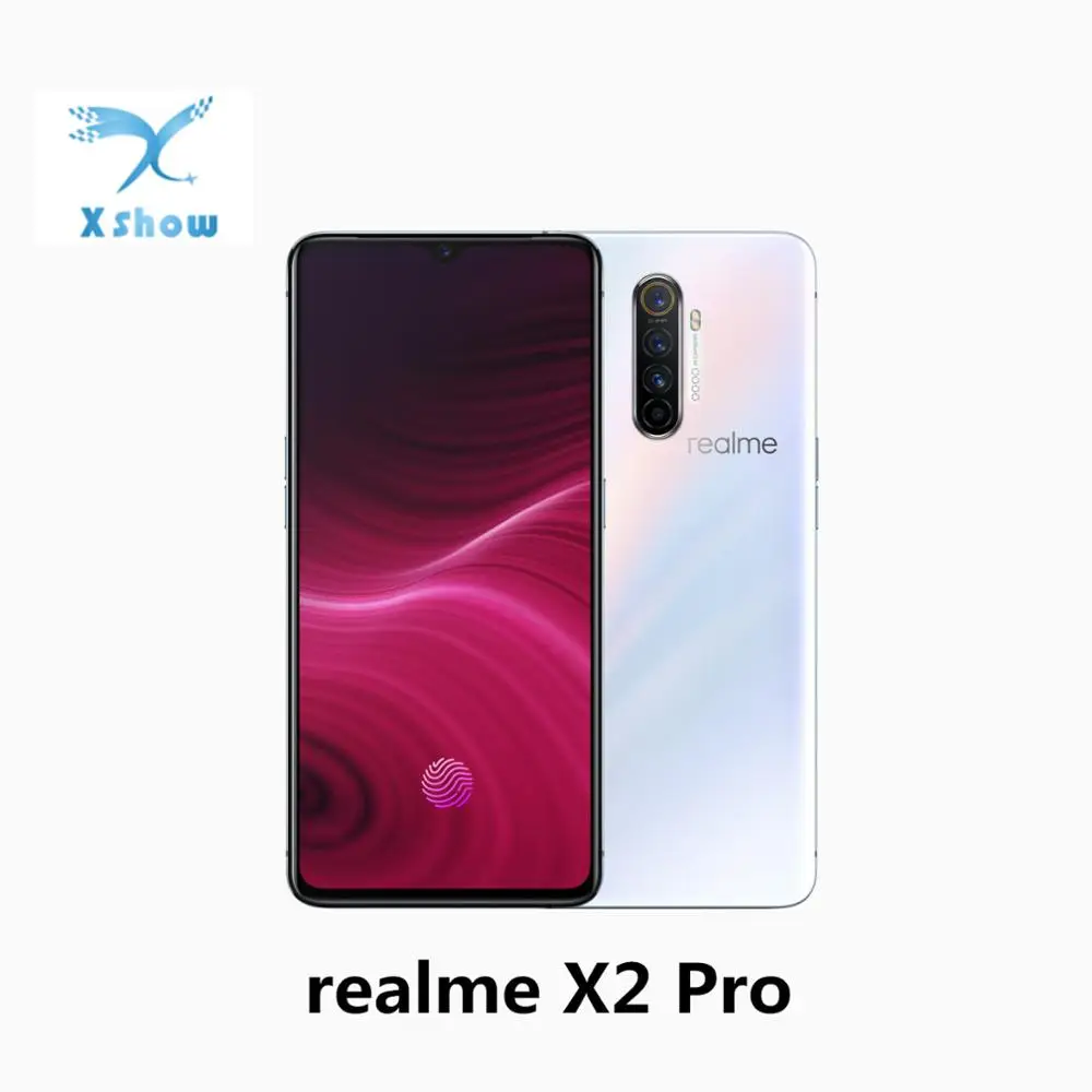 Realme X2 pro мобильных телефонов 6 5 &quotDewdrop Snapdragon 855 плюс Super AMOLED NFC 50 Вт Супер VOOC 4000 мА/ч 4
