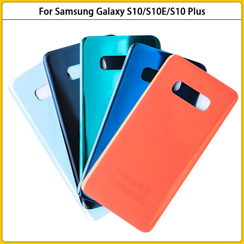 10 шт. новый задний корпус S10 для Samsung Galaxy S10/S10E/S10 Plus G973 G975 Стеклянная Крышка