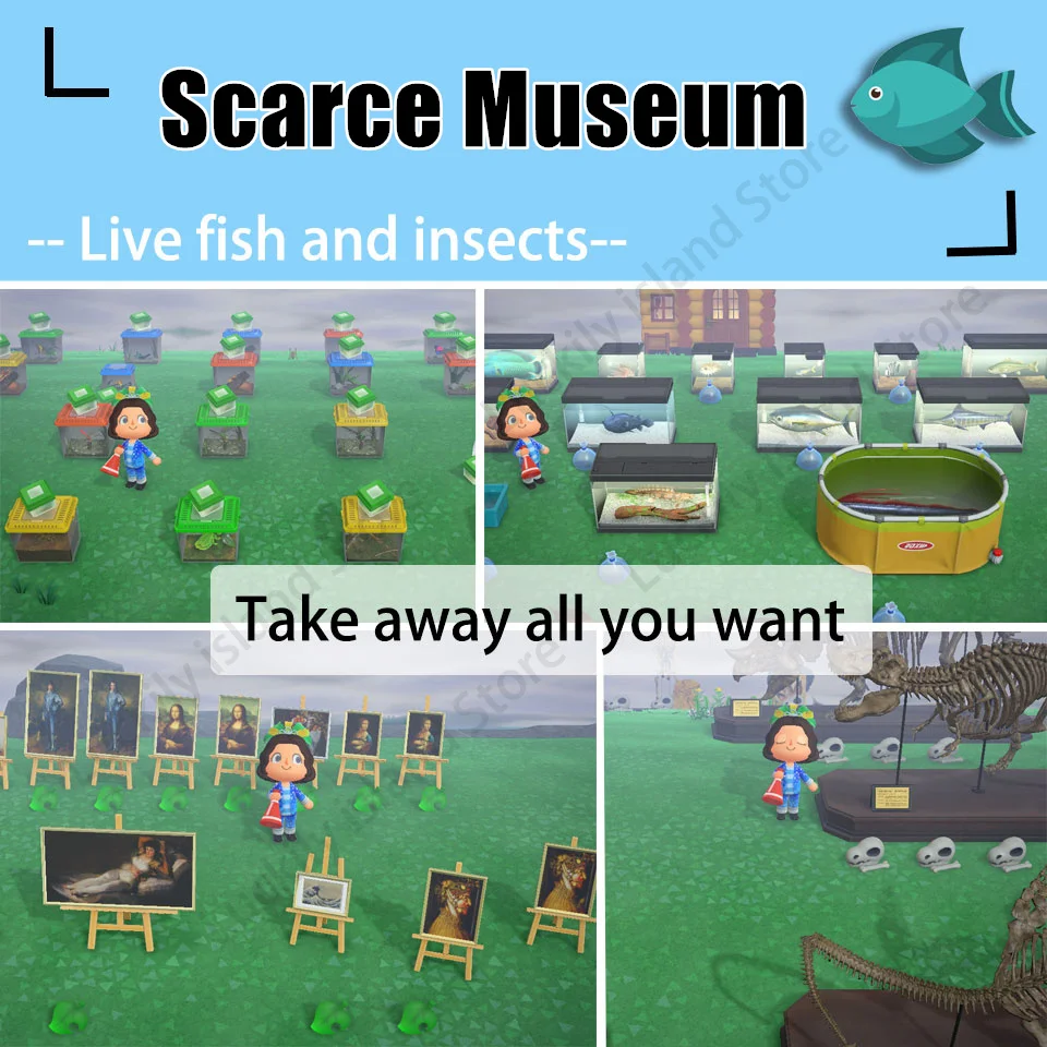 

Museums Live fish and insects 639 All Diy Recipes/Golden Tools /Mushroom/Mermaid Diy for Animal Crossing New Horizons1.7.0