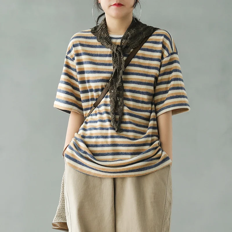 Весна-лето 2020 модная женская футболка универсальные пуловеры топы Новые