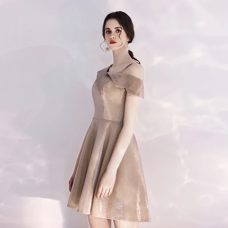 Коктейльные Короткие коктейльные платья Vestido, блестящие вечерние платья до колен, коктейльные платья Sukienka Koktajlowa