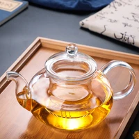 1l heat resistant glass tea set practical bottle flower teacup with infuser tea leaf herbal coffee blooming glass teapot