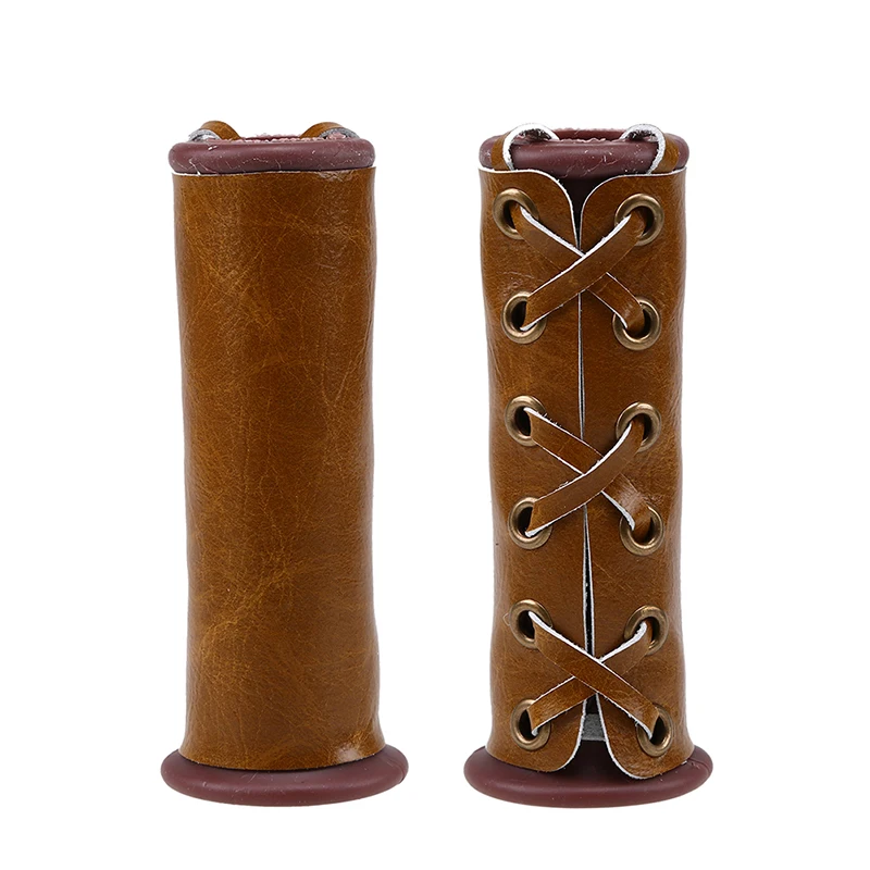 Posbay мотоциклетная Защитная крышка для руля мотокросса кафе гонщик Кожа рукоятка