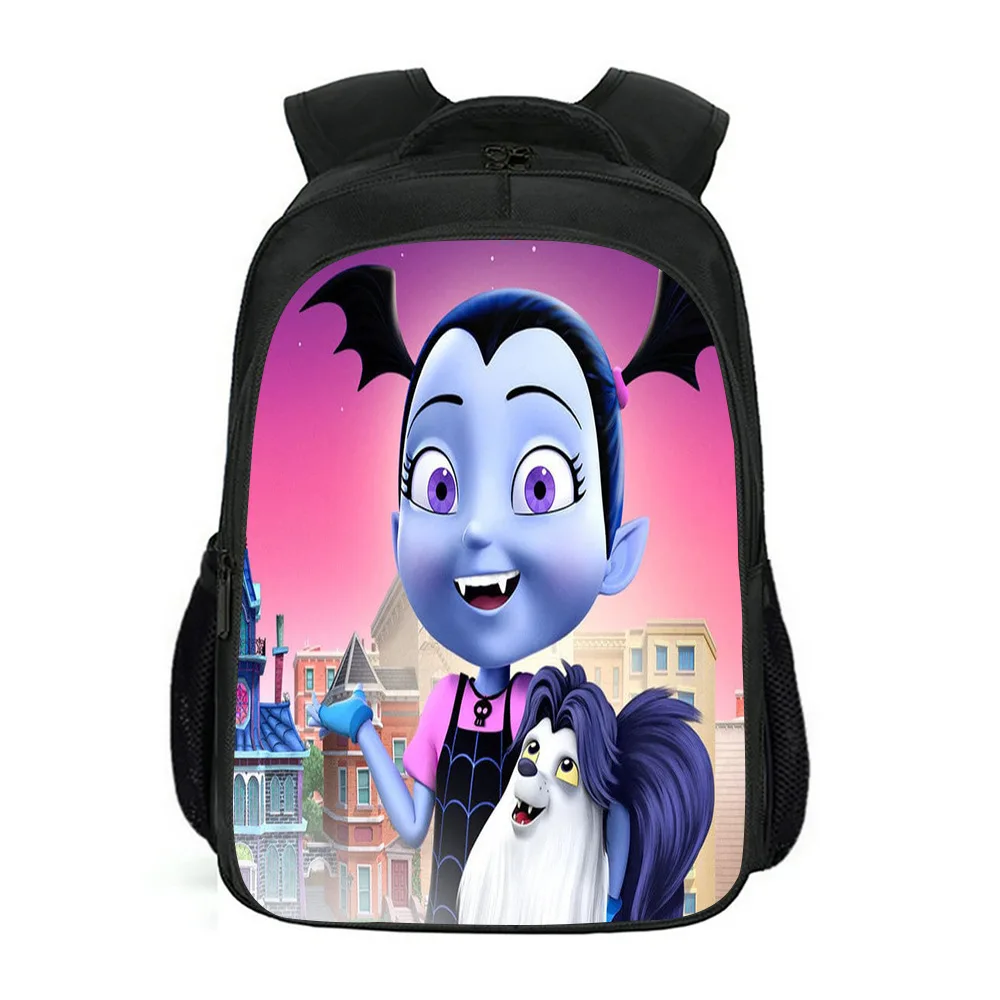 

Children's School Backpack Vampirina Print Pattern School Book Bags Cartoon Arts Girl Design Set Students Bags 4-12 years old