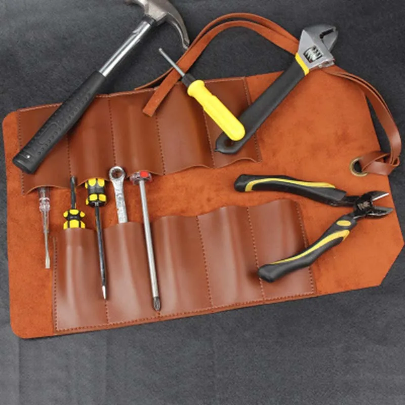 

Tool Bag Toolkit Workpro Leather Portable Hardware Tool Bag Screw Wrench Storage Bag