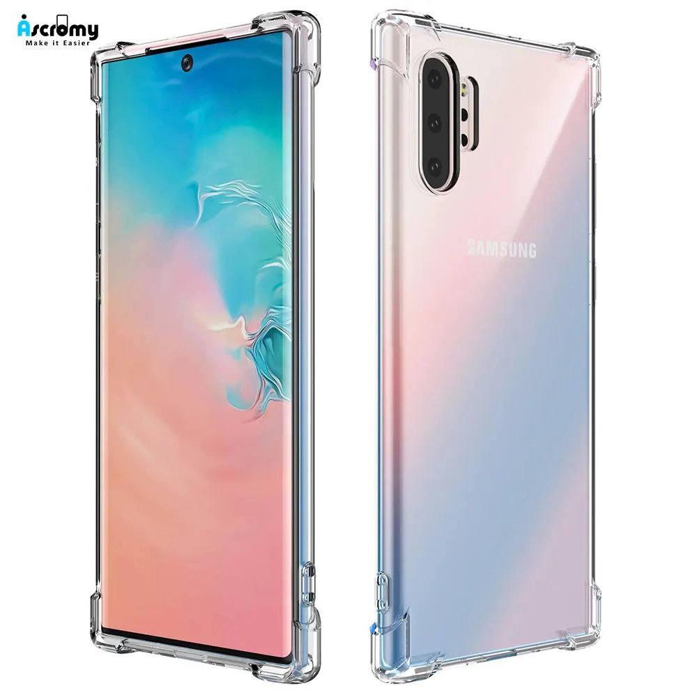 Силиконовый прозрачный чехол для Samsung Galaxy Note 10 Plus S20 Ultra S10 E S10e S9 A71 A51 A50 A30S|Бамперы| |