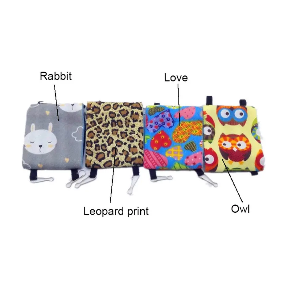 

Hamster Squirrel Hammock Small Animals Summer Autumn Breathable Durable Canvas Double Layer Hanging Sleeping Cages Pet Supplies