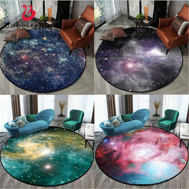 

Starry Sky Creative Rugs for Children Rooms Star Universe Series Pattern Round Carpet Rugs and Carpets for Home Living Room
