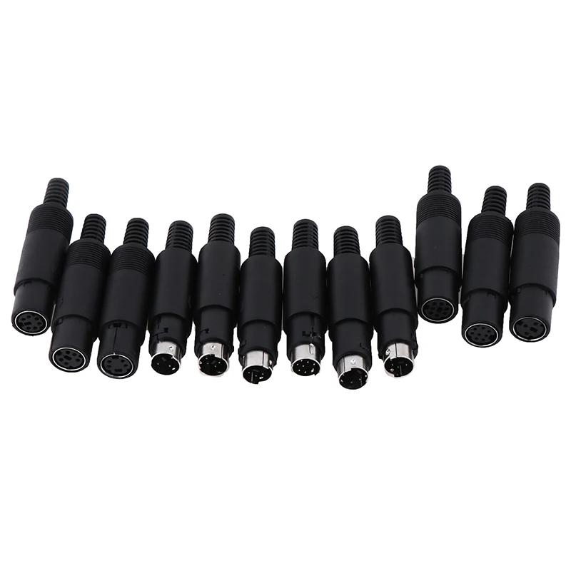 1Pc Mini DIN Plug Socket Connector 3/4/5/6/7/8 PIN Chassis Cable Mount Male Female | Обустройство дома