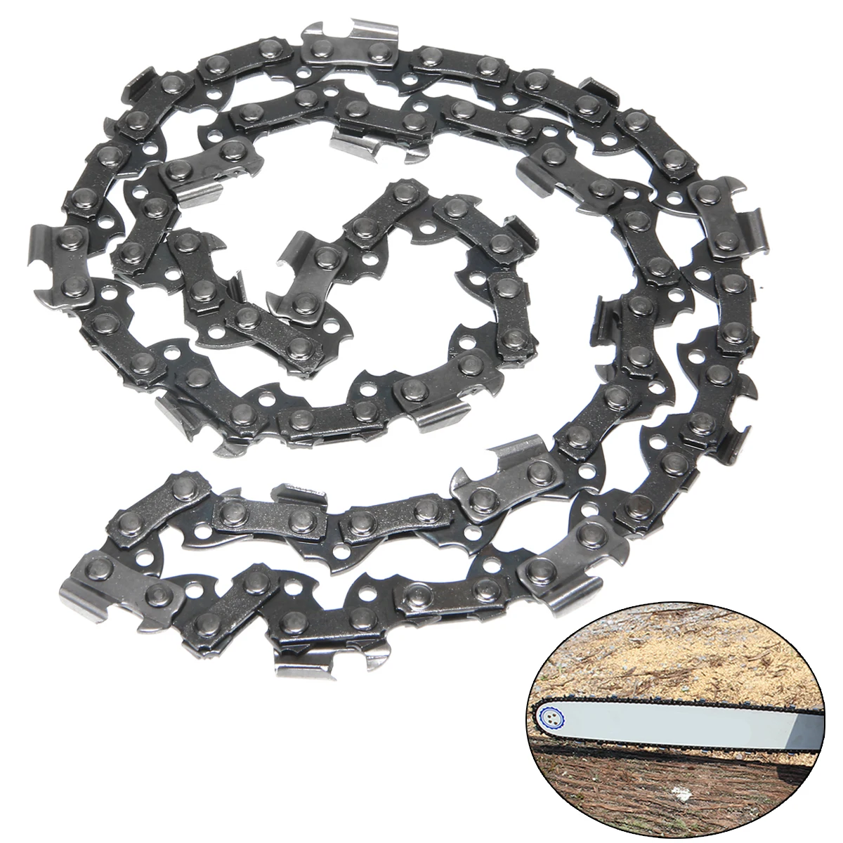 

10Inch Chainsaw Mill Saw Chain Wood Cutting 40 DL Drive Links 3/8'' Pitch Replacement Parts Garden Saw Chain