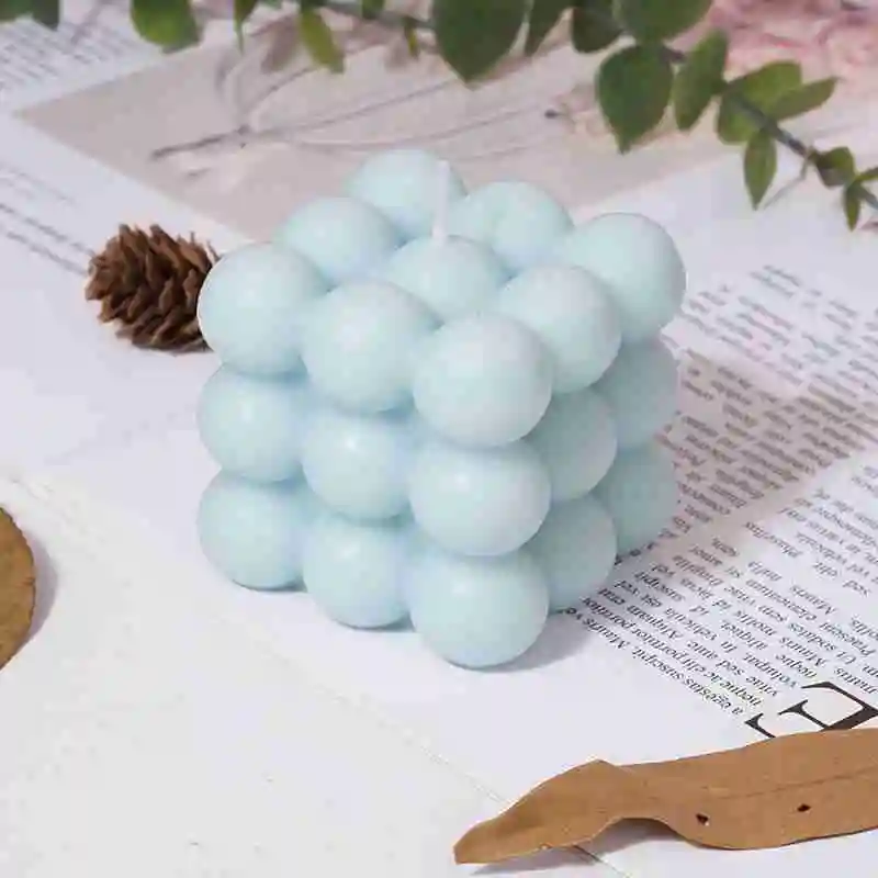 Cube Aromatherapy Candles Holiday Home Decoration Lighting Supplies B1J2 | Дом и сад