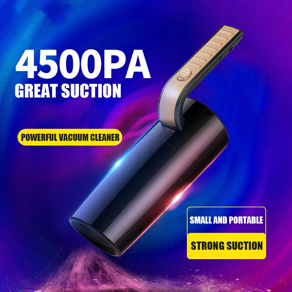 Car Vacuum Cleaner High Suction 4500PA Dual-Purpose High-Power Small Mini Handheld Wet And Dry dual-use | Дом и сад
