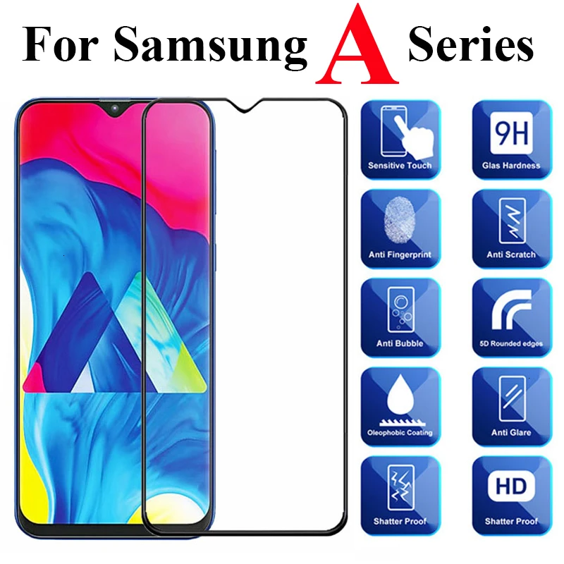 1000 шт. закаленное Стекло для samsung A90 A80 A70 A60 A50 A40 A40S A30 A20E A20 Core A10 Экран защитная плёнка для НУА Вэй