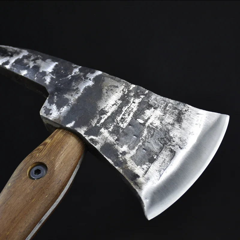 Топор с деревянной ручкой топор ручной ковки из высокоуглеродистой стали для