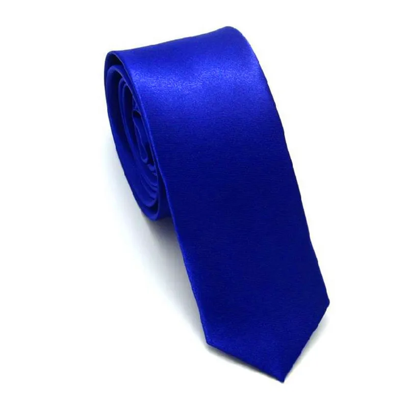 07 Slim Narrow Black Tie For Men 5cm Casual Arrow Skinny Red Necktie Fashion Man Accessories Simplicity For Party Formal Ties - Цвет: 07
