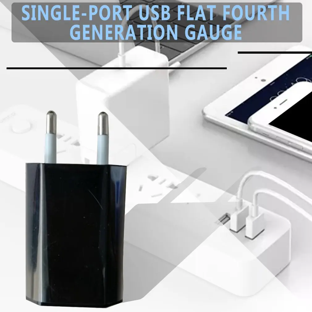 

EU Plug USB Wall Charger Power Adapter 5V 1A Single USB Port Quick Charger for iPhone 6 6S 7 8 Plus X XR XS 11 Pro Max 5S SE