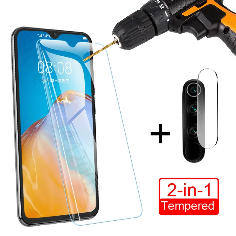 Закаленное стекло 2 в 1 с полным покрытием для Huawei P30 40 20 Lite P20 Pro Защита экрана Mate P