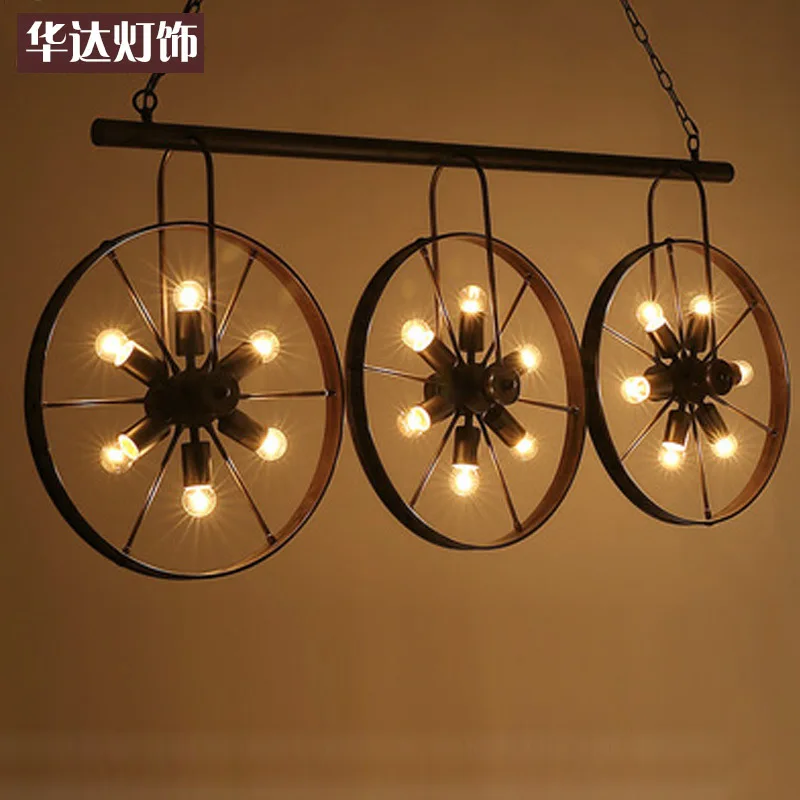 Лофт ретро ресторан бар Американская страна Железный промышленный ветер